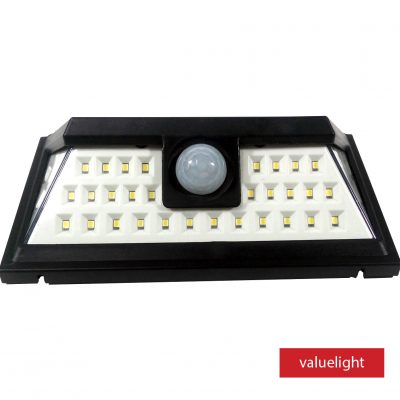 Lámpara Solar De Pared C/ Sensor / Valuelight / Sl-377